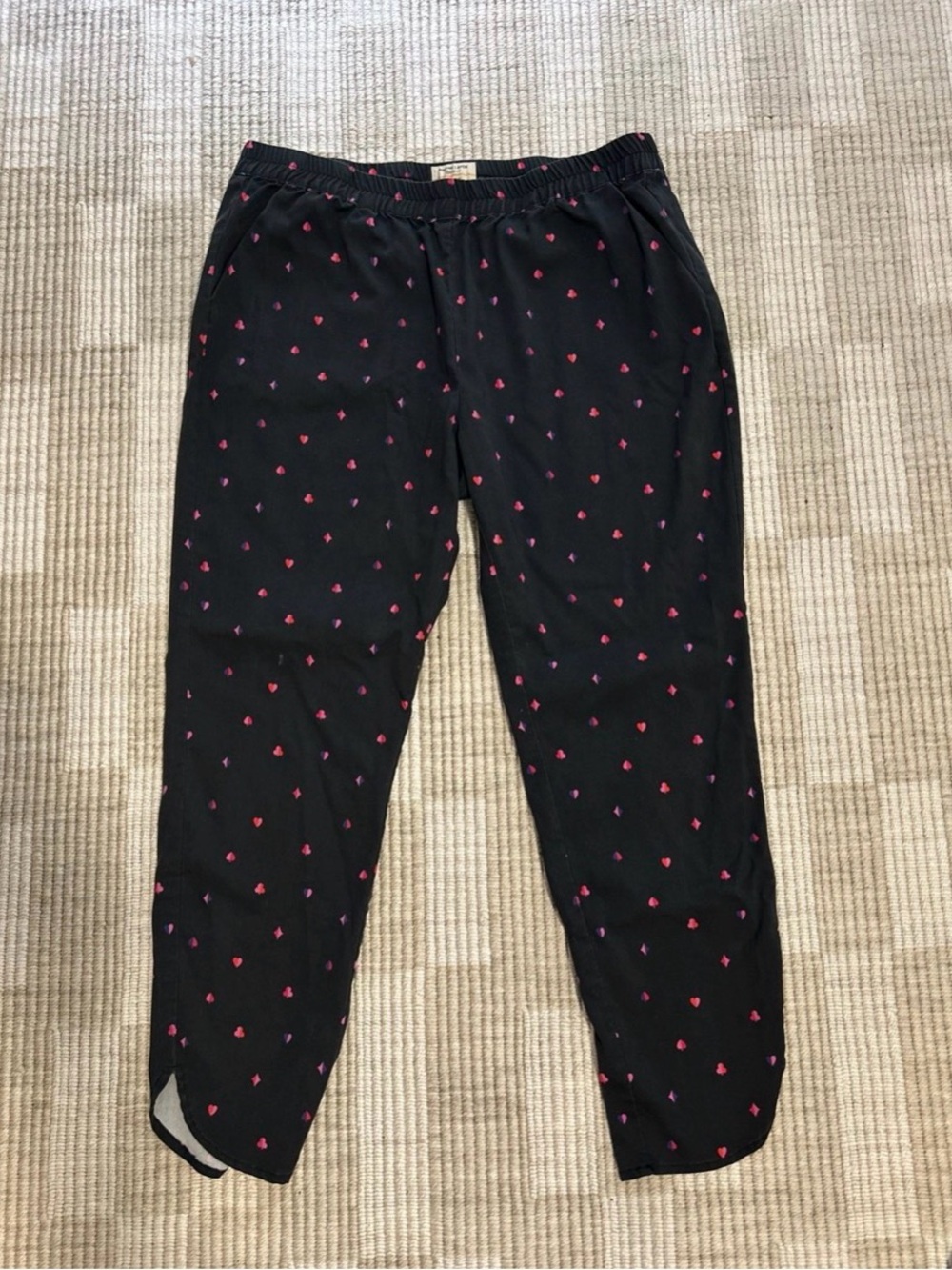 Marine Layer Allison Queen Of Hearts Pants Pull On Pockets